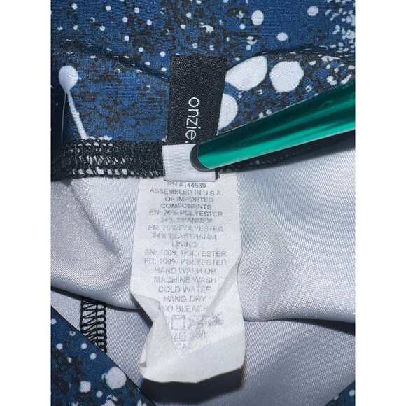Onzie High-Waist Full-Length Leggings Constellation Print Size S Poly/Spandex Bl - Picture 5 of 5